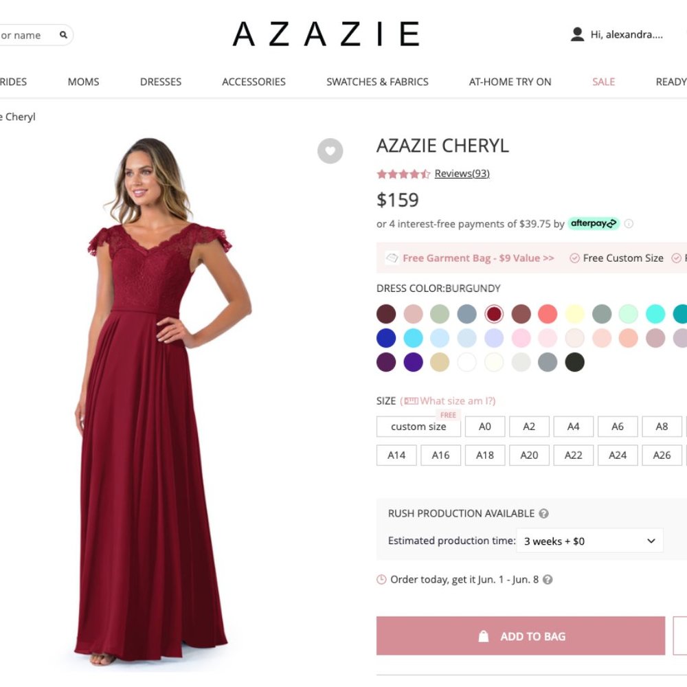 Azazie Cheryl Bridesmaid Dress